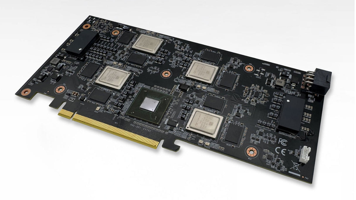 PCIe AI accelerator card. Powered by 4 quad-core Metis AIPUs