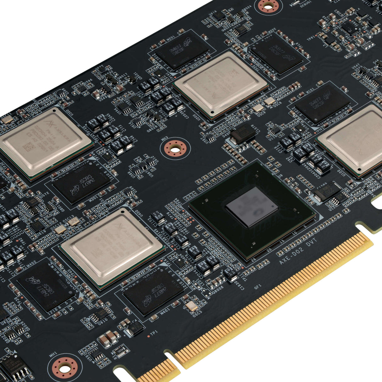 PCIe AI accelerator card. Powered by 4 quad-core Metis AIPUs