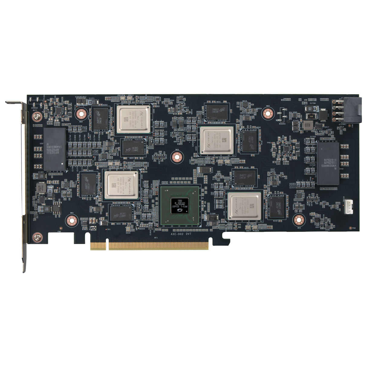 PCIe AI accelerator card. Powered by 4 quad-core Metis AIPUs