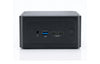 Axelera AI Mini PC, front panel with audio jack, USB-A, two USB-C/DisplayPort ports and power button