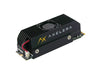 Axelera Embedded 110m with the active cooling heatsink and fan fitted, angled view