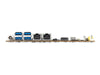 I/O edge of the Axelera Embedded 111c with 12 V DC input, four USB 3.1 Gen1, two Gigabit LAN, USB-C and HDMI 2.0 ports